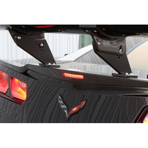 Corvette GTC-500 71" Chassis Mount Adjustable Wing w/Spoiler Delete - Carbon Fiber - Coupe : C7 Z06 & Grand Sport