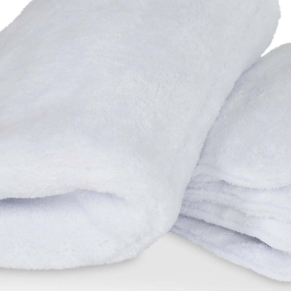 Liquid X Big White Premium - Ultra Thick Plush Micro Fiber Drying Towel - 16" x 16"