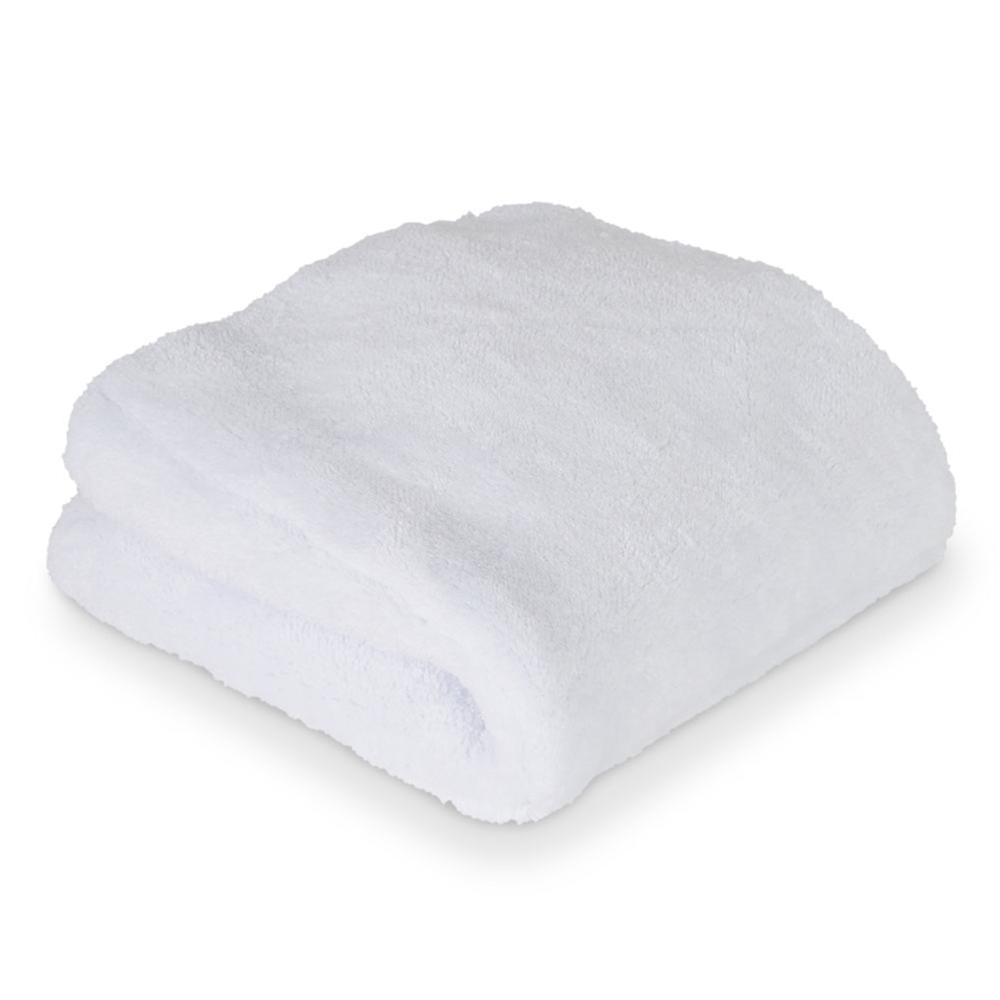Liquid X Big White Premium - Ultra Thick Plush Micro Fiber Drying Towel - 16" x 16"