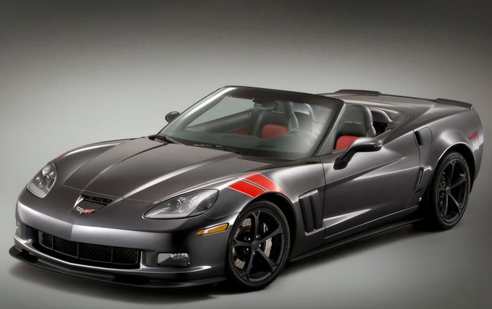 2010 C6 Grand Sport Corvette GM Wheel Exchange (Set) : Flat Black Powder Coat 18x9.5/19x12