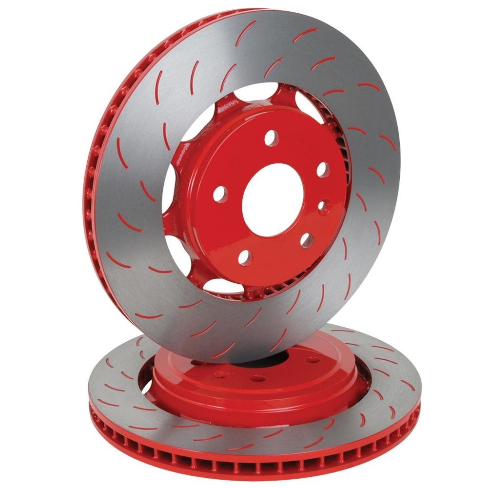 Corvette Powder Coated Rotors - Red : C7 Z51