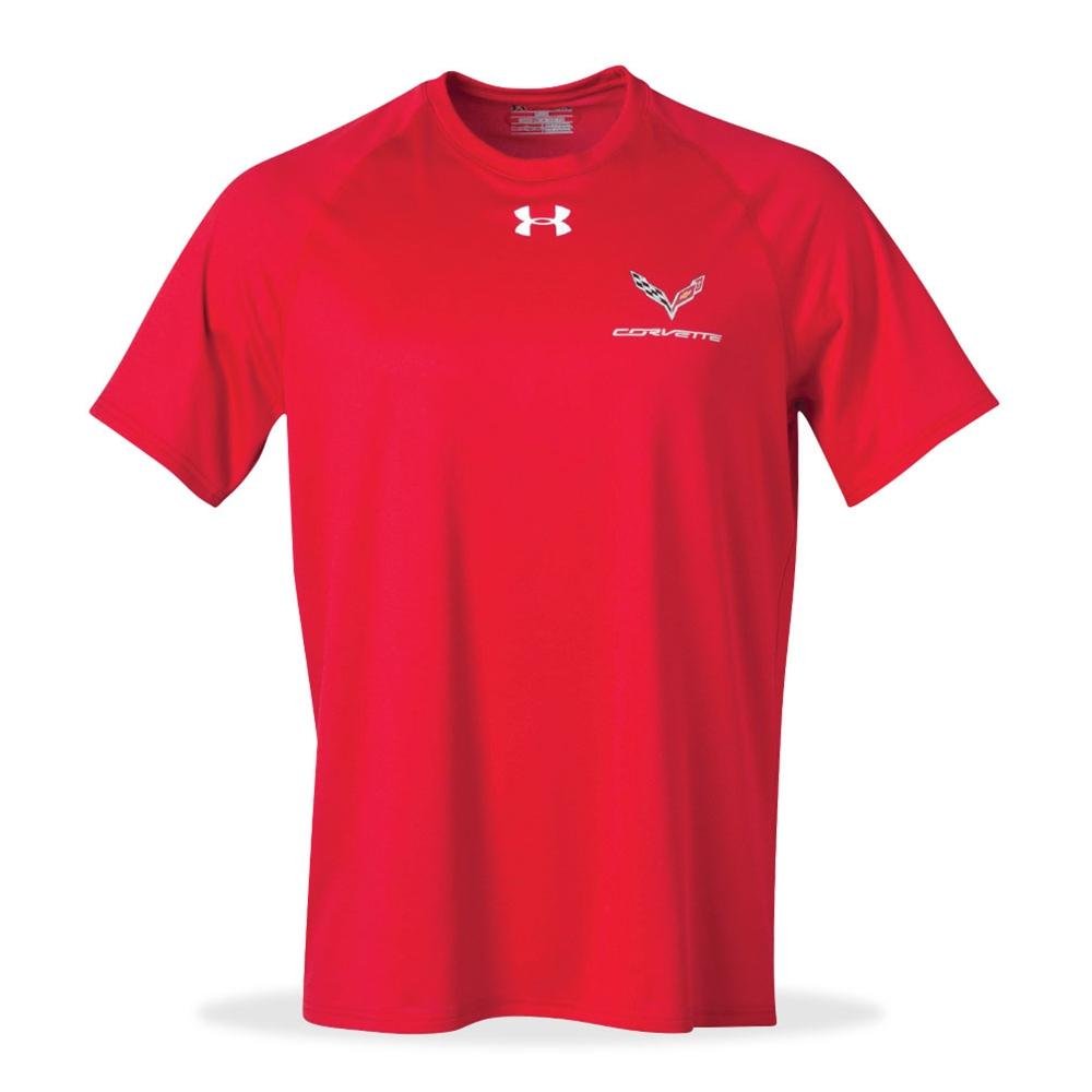 C7 Corvette Crossed Flags Performance Locker Tee - Under Armour