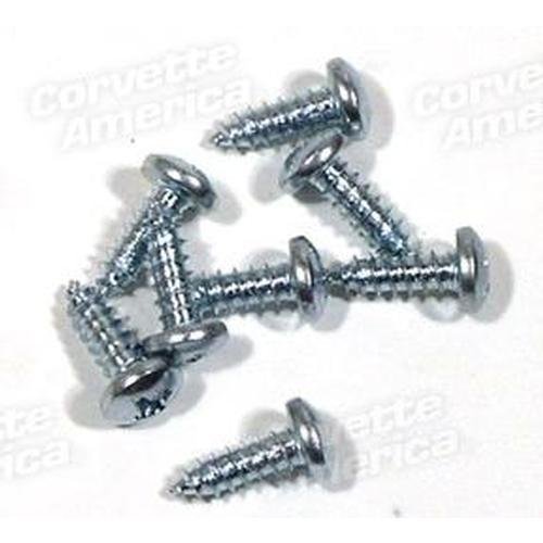 Corvette Door Drip Rail Screws. 8 Piece Set: 1957-1959