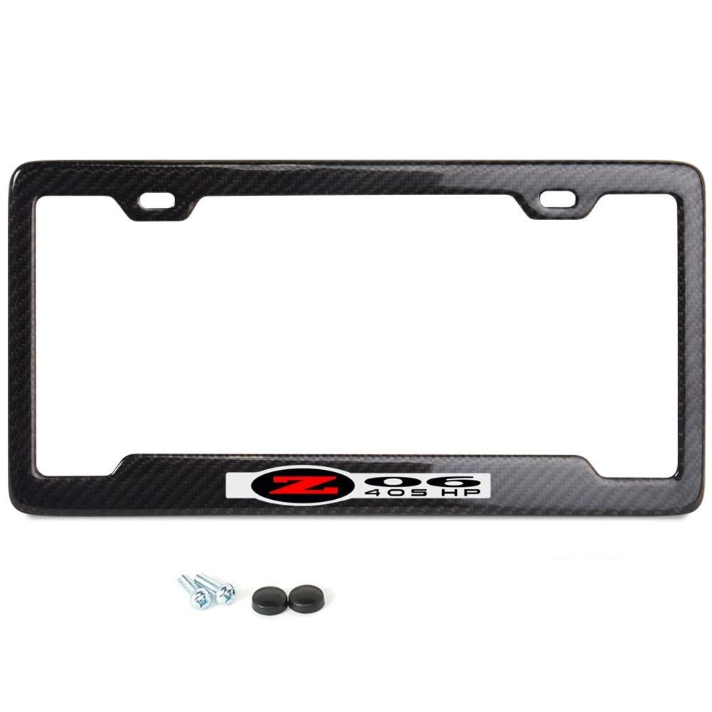 Corvette Z06 405HP License Plate Frame - Carbon Fiber : C5 Z06