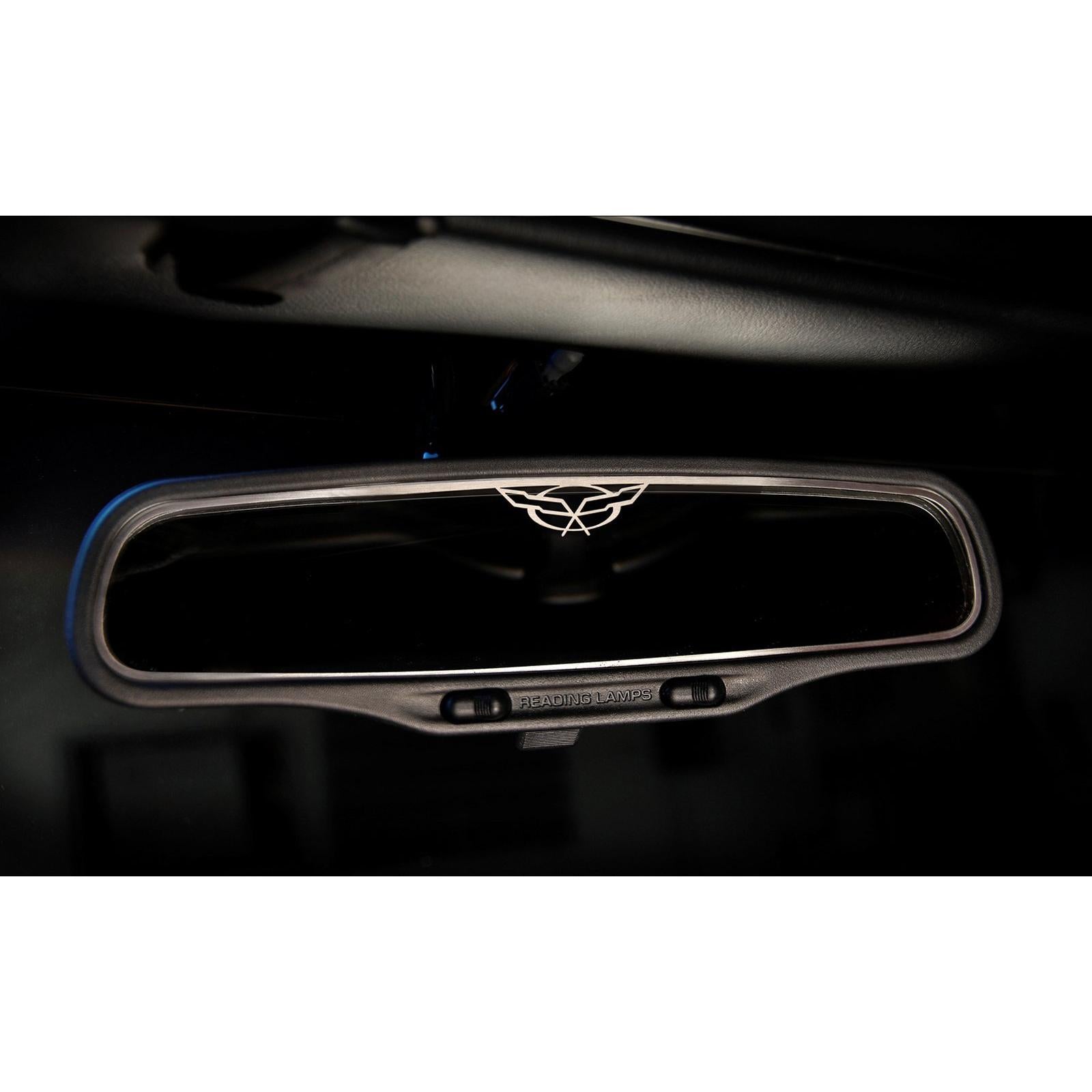 Corvette Rearview Mirror Trim NO Auto-Dim Mirror : 1997-2004 C5 & Z06