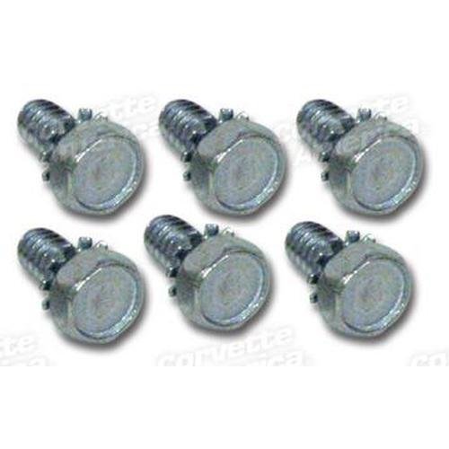 Corvette Power Window Motor Screws. 6 Piece Set: 1956-1982