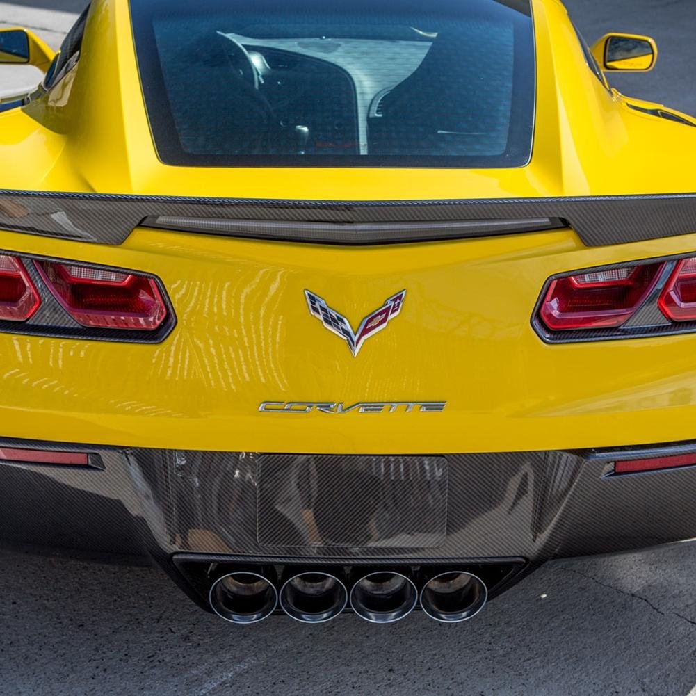 Corvette Exhaust Surround Bezel - Carbon Fiber : C7 Stingray, Z51, Z06, Grand Sport