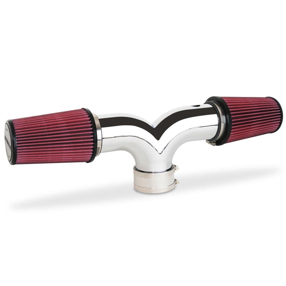 Corvette Dual Flow Intake System - Chrome : 1997-2004 C5 / Z06