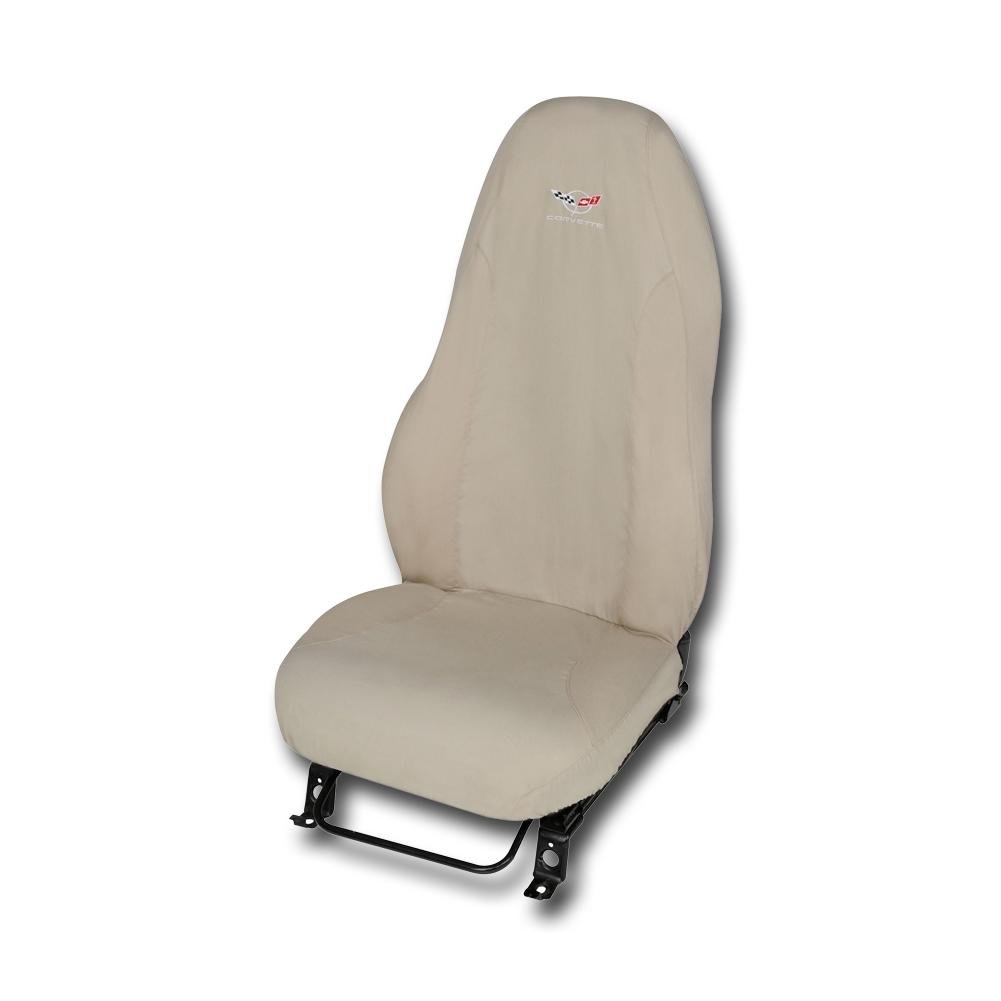 Corvette Seat Covers - Cotton Seat Protectors - Black : 1997-2004 C5 & Z06
