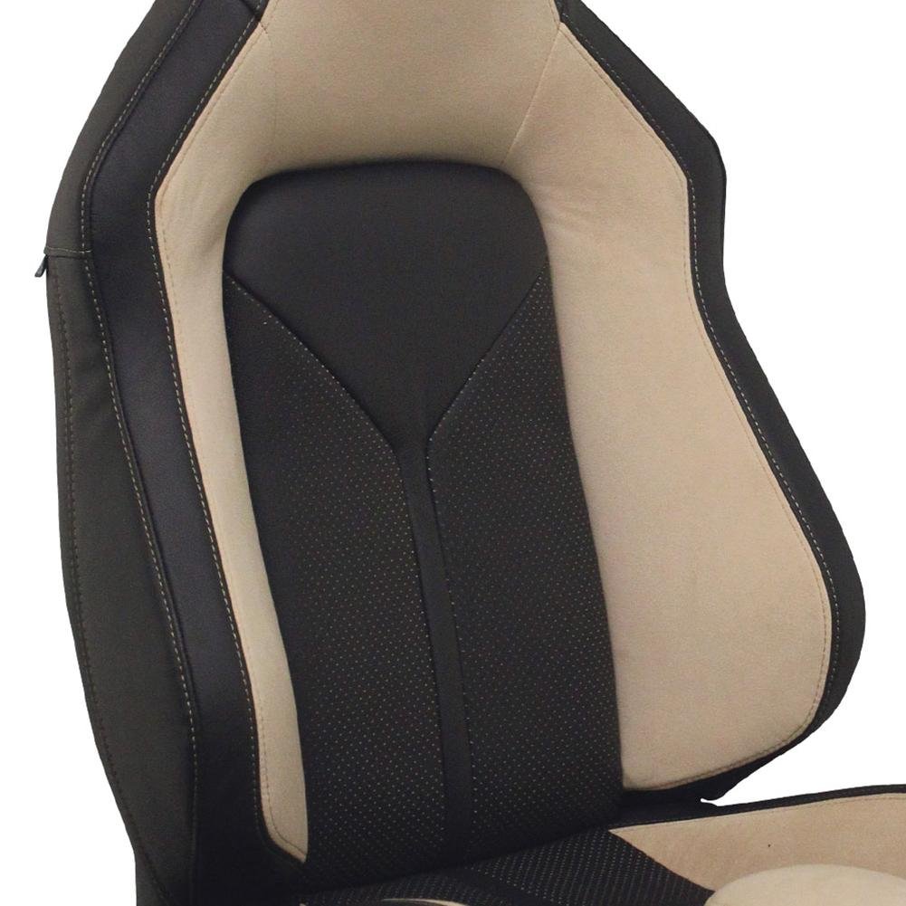 Corvette Sport Seat Foam & Seat Covers - Tan/Black : 2005 - 2013 C6, Z06, GS & ZR1