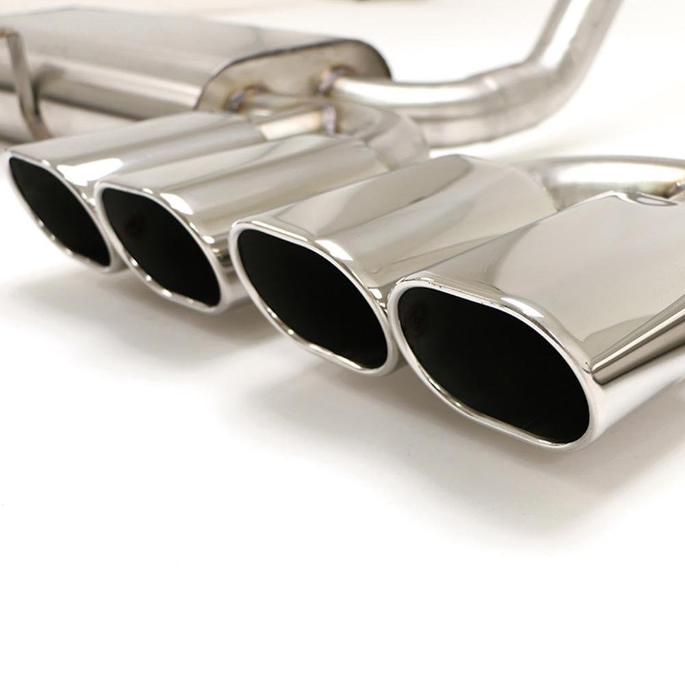 Corvette Exhaust System - B&B Route 66 w/Quad Oval Tips : 1997-2004 C5 & Z06