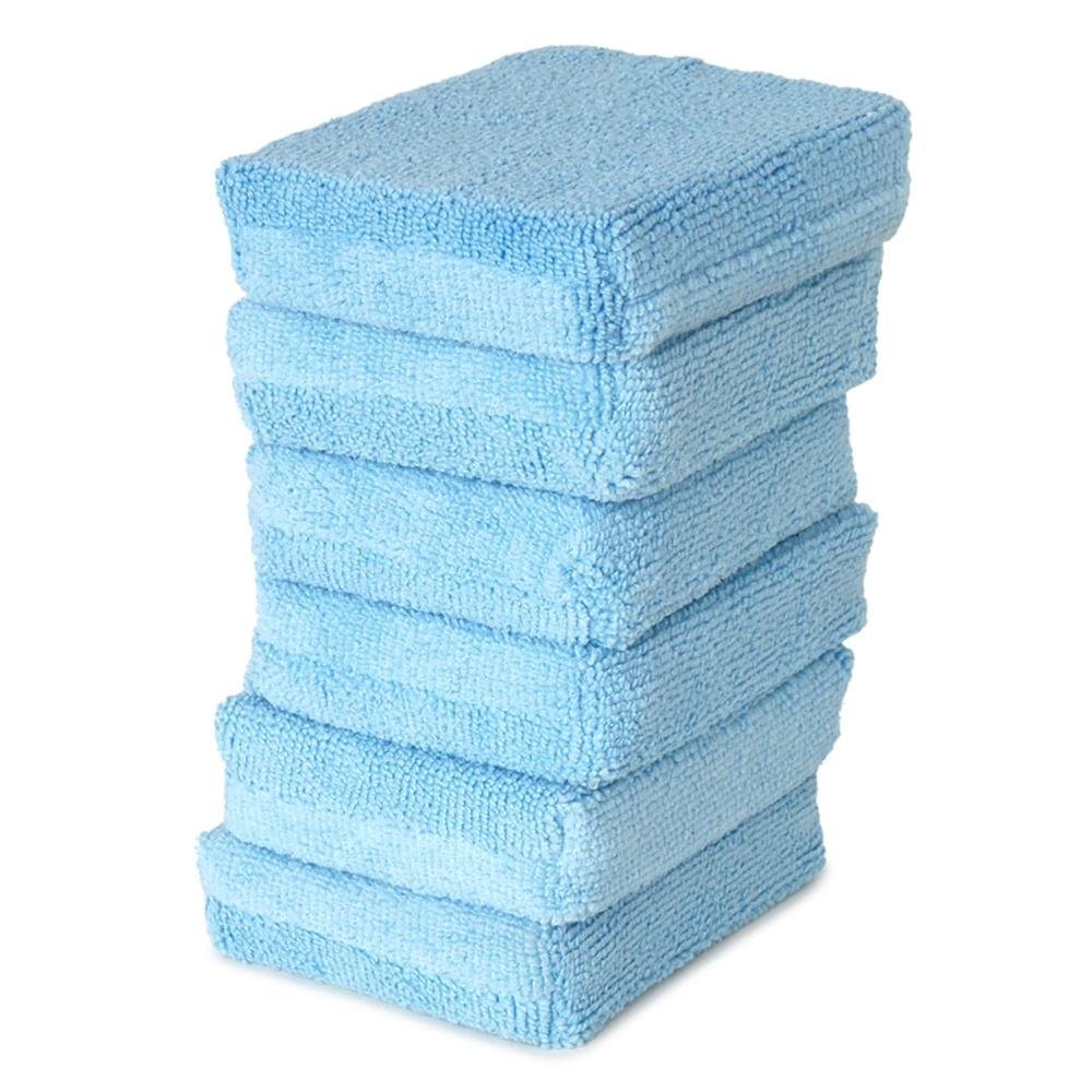 Liquid X Microfiber Applicator Pads Small - Rectangle Blue