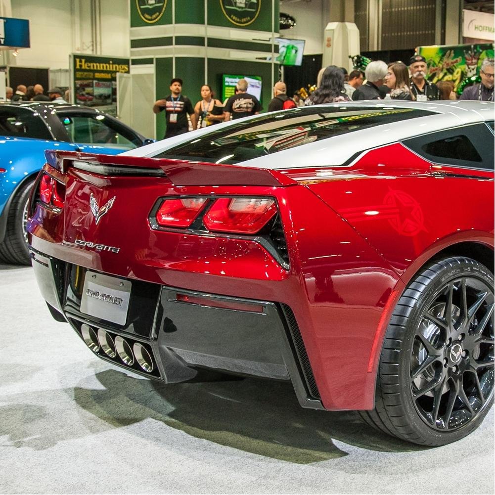 C7 Corvette Stingray Rear Spoiler - Blade Style : Painted