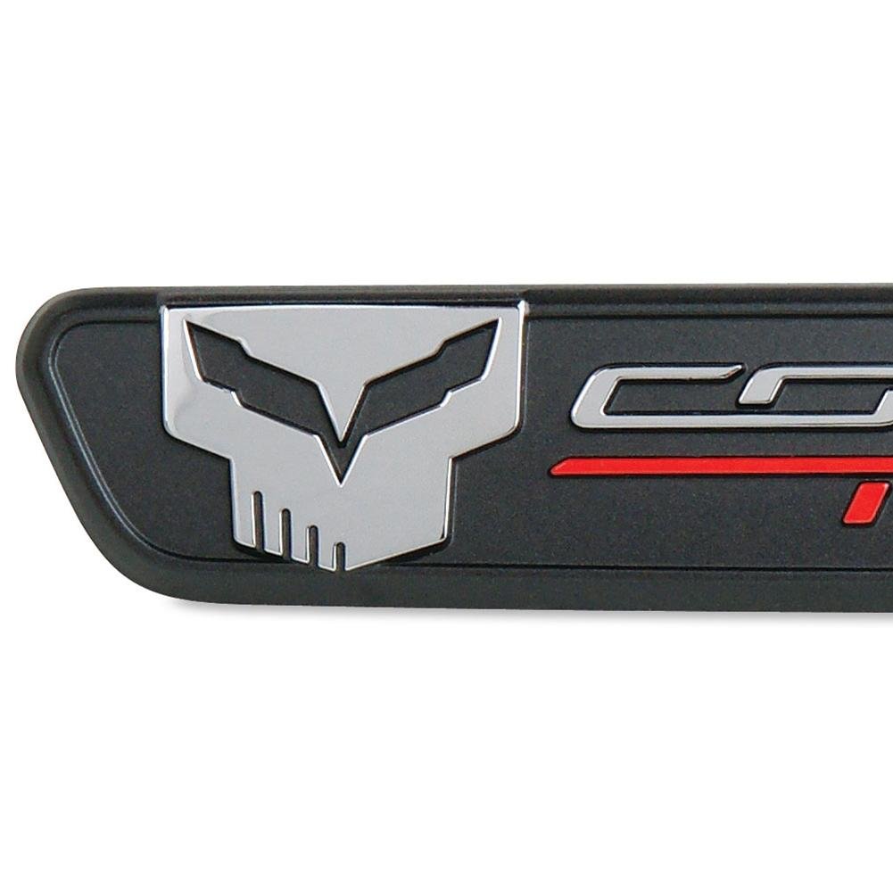 C7 Corvette Stingray Interior Dash Trim Badge - C7 Jake Logo : Black