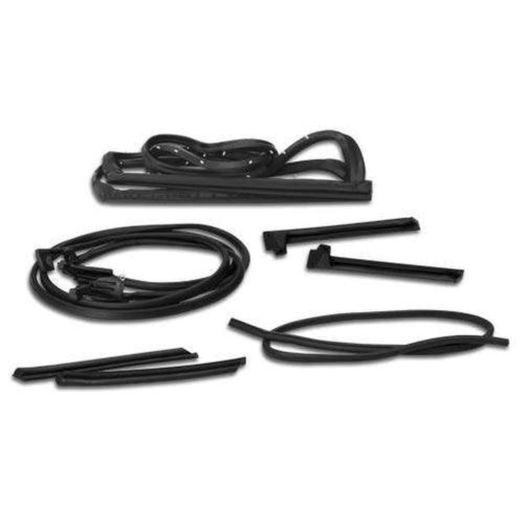 Corvette Weatherstrip Kit. Body Coupe 77 Late 9 Piece - Import: 1977