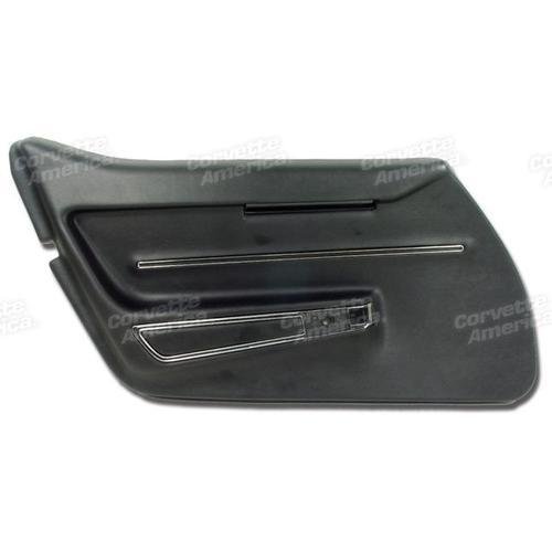 Corvette Door Panel. Black With Trim LH: 1968