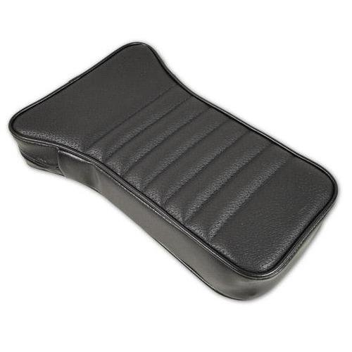 Corvette Center Armrest. Black Vinyl: 1967