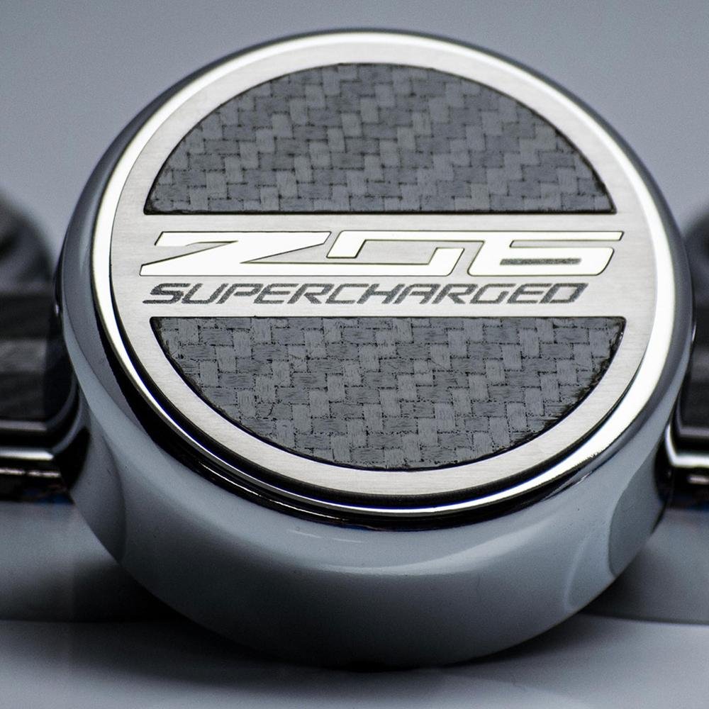 Corvette Cap Cover Set - Chrome/Brushed/Carbon Fiber : C7 Z06