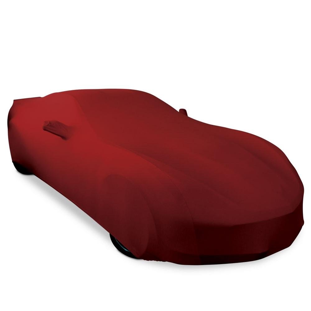 Corvette Ultraguard Stretch Satin Car Cover - Dark Red - Indoor : C7 Stingray, Z51, Z06, Grand Sport, ZR1