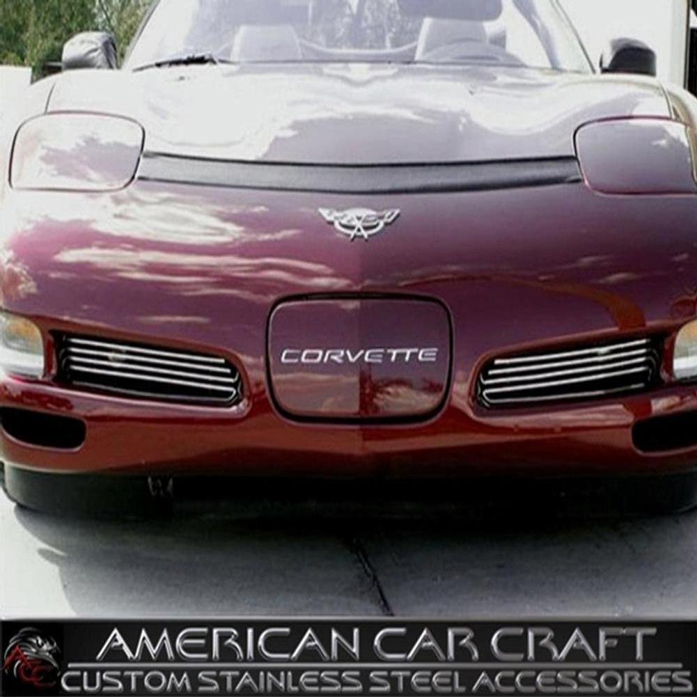 Corvette Front Fog Light Grille Set - Billet Aluminum : 1997-2004 C5