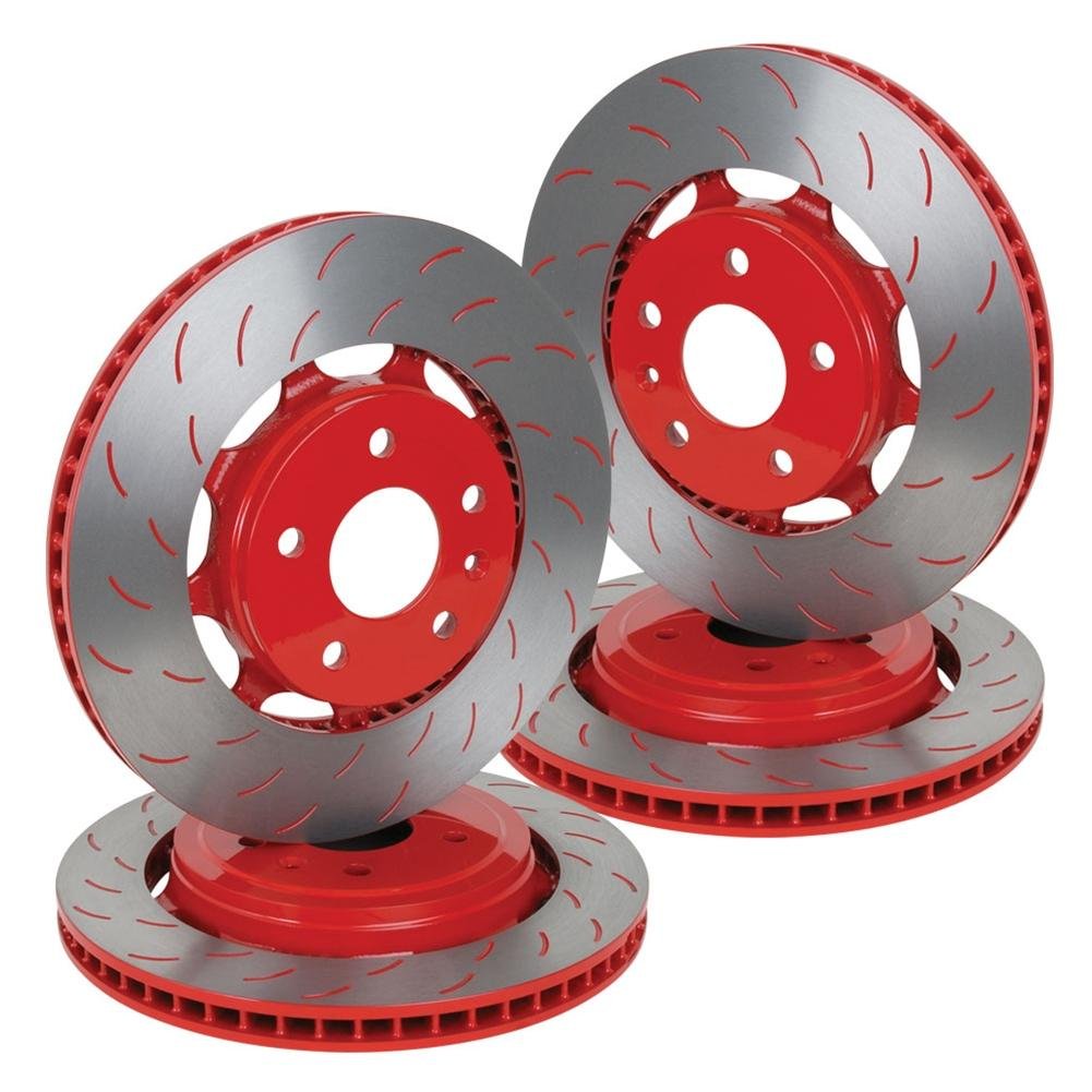 Corvette Powder Coated Rotors - Red : C7 Z51