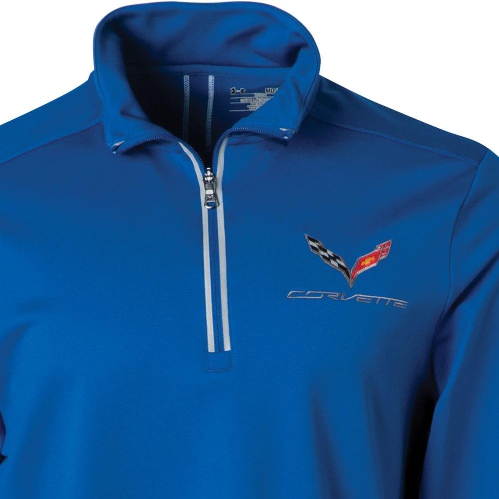 C7 Corvette Under Armour Qualifier Quarter Zip Jacket : Royal Blue