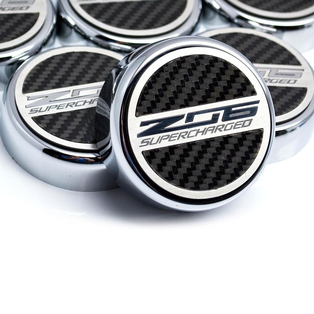 Corvette Cap Cover Set - Chrome/Brushed/Carbon Fiber : C7 Z06