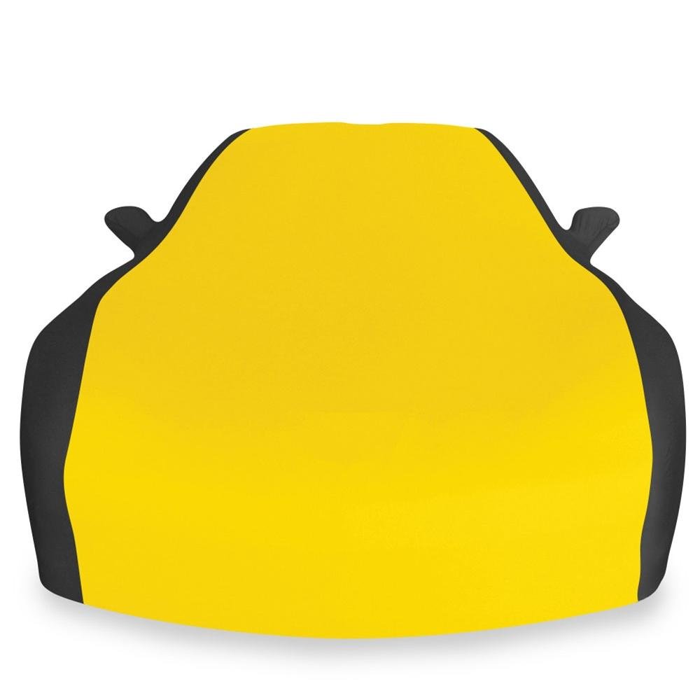 Corvette Ultraguard Stretch Satin Sport Car Cover - Yellow/Black - Indoor : 2005-2013 C6, Z06, ZR1, Grand Sport