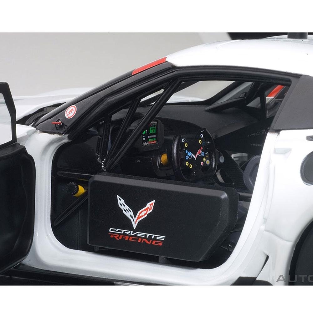 C7 Corvette Z06 C7.R - White w/Red Accents : Die Cast 1:18