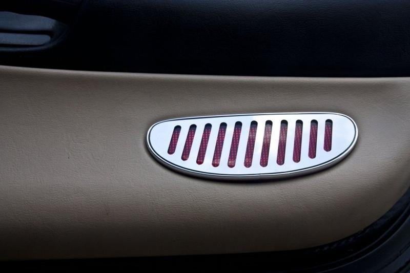 Corvette Door Reflector Trim - Polished Stainless Steel : 1997-2004 C5 & Z06