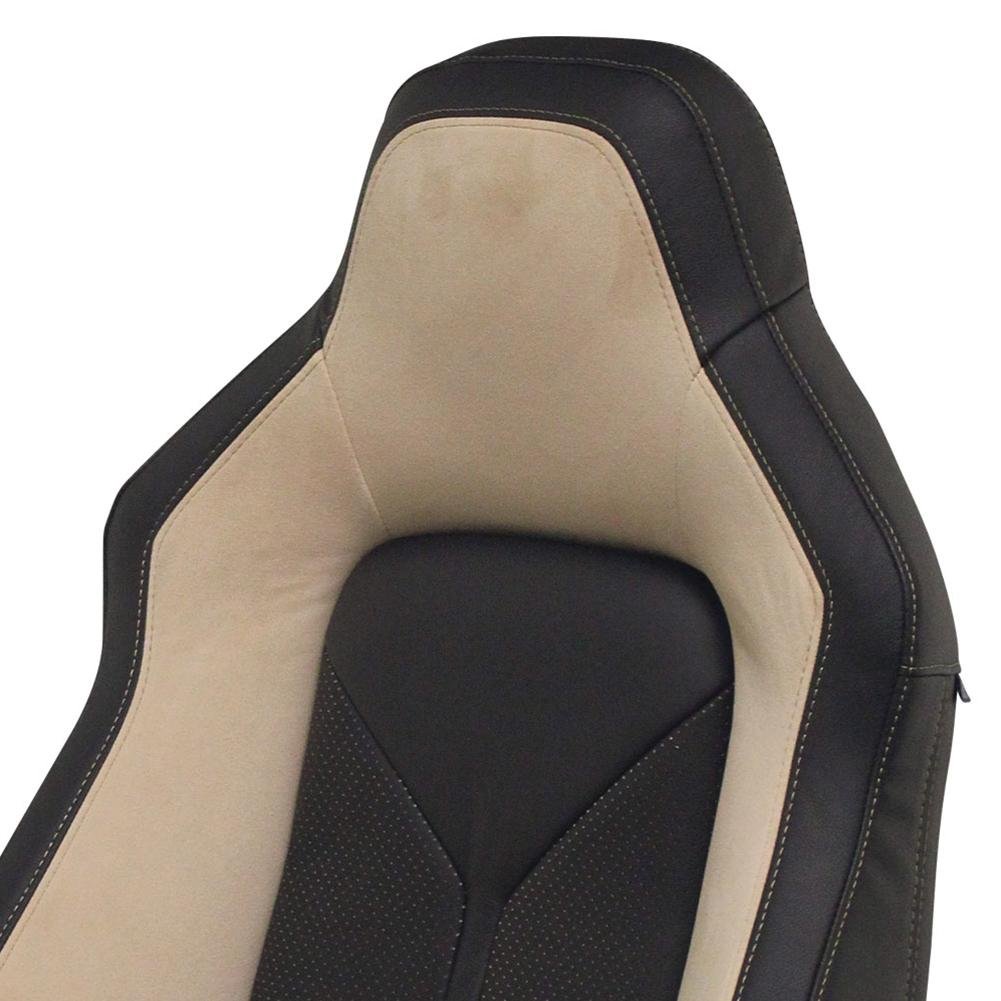 Corvette Sport Seat Foam & Seat Covers - Tan/Black : 2005 - 2013 C6, Z06, GS & ZR1