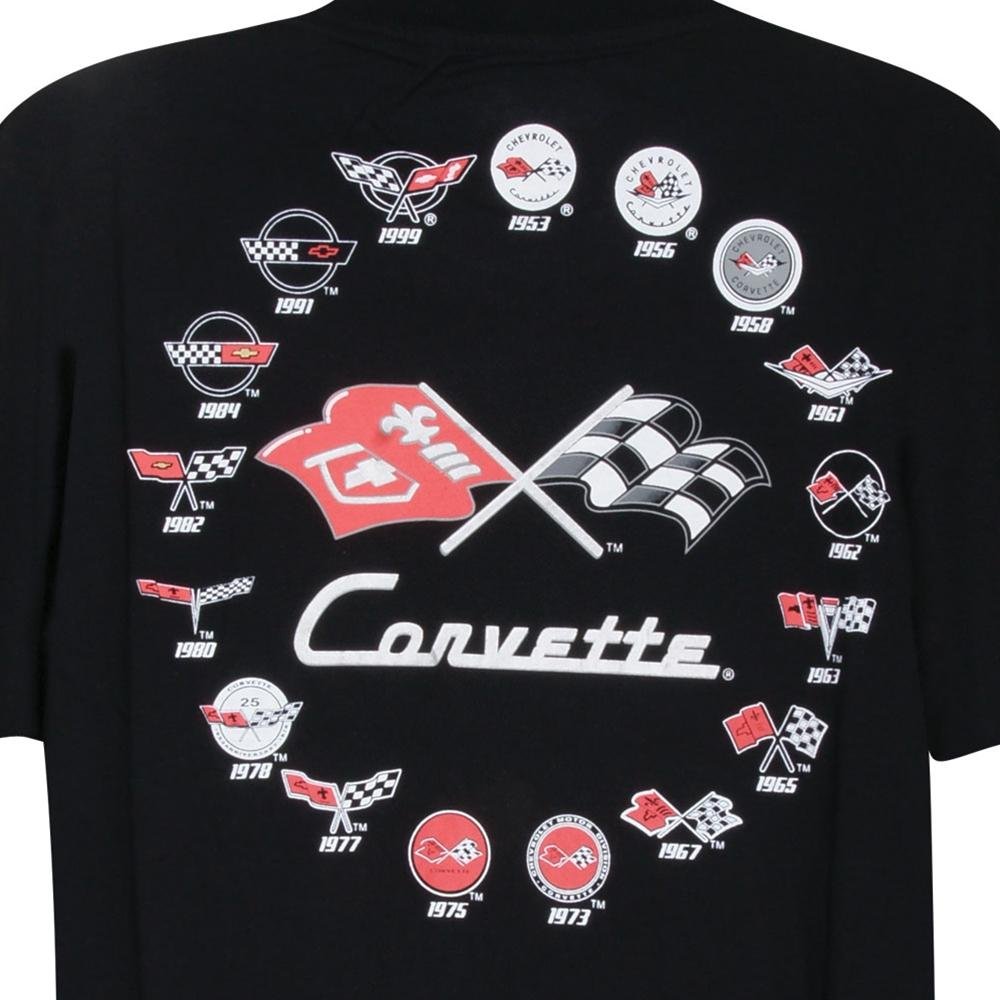 Corvette All Logo T-Shirt : Black