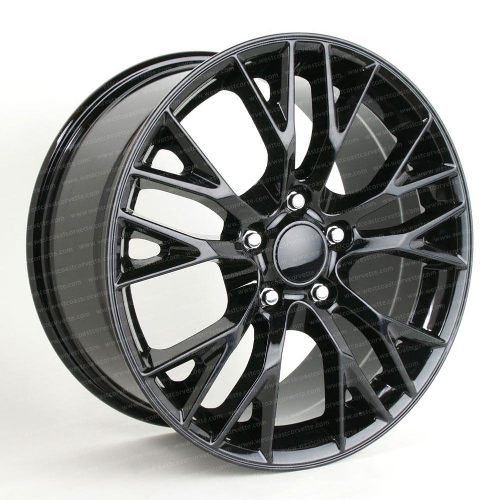 C7 Corvette Z06 Style Reproduction Wheels (Set) : Gloss Black
