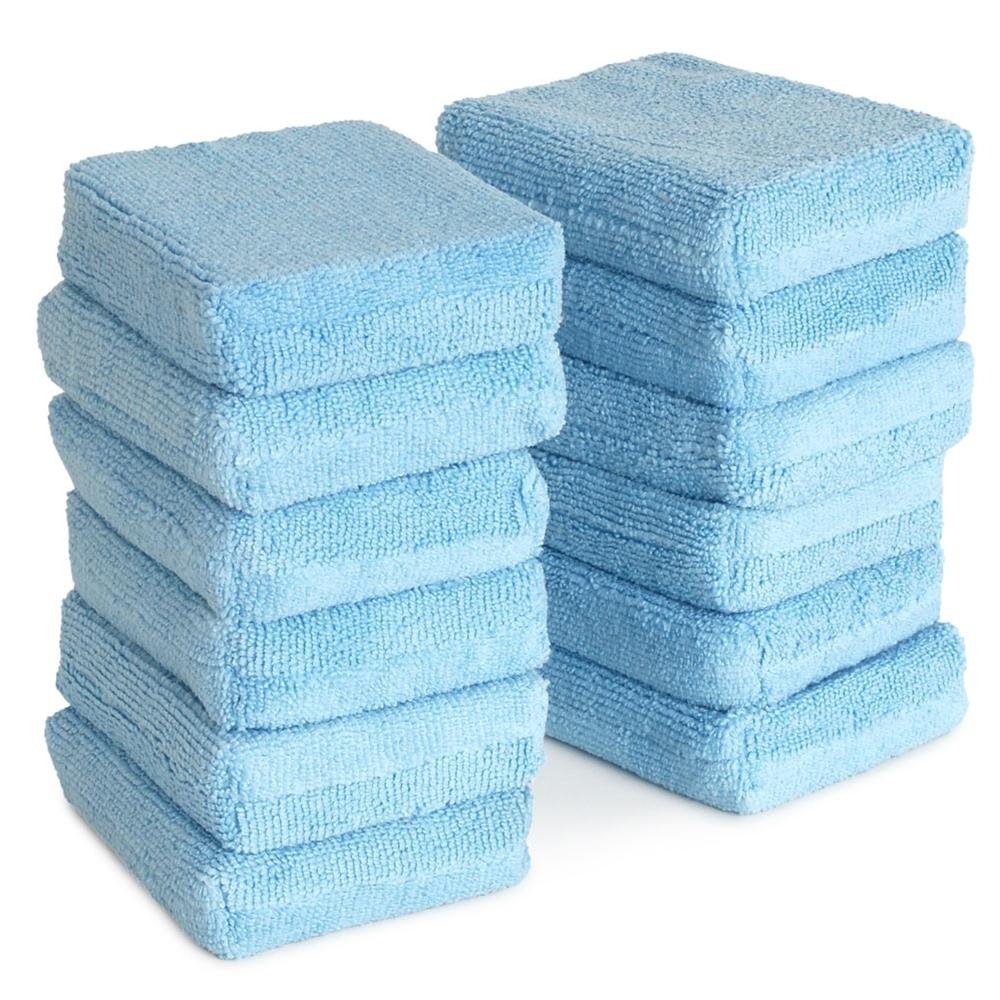 Liquid X Microfiber Applicator Pads Small - Rectangle Blue