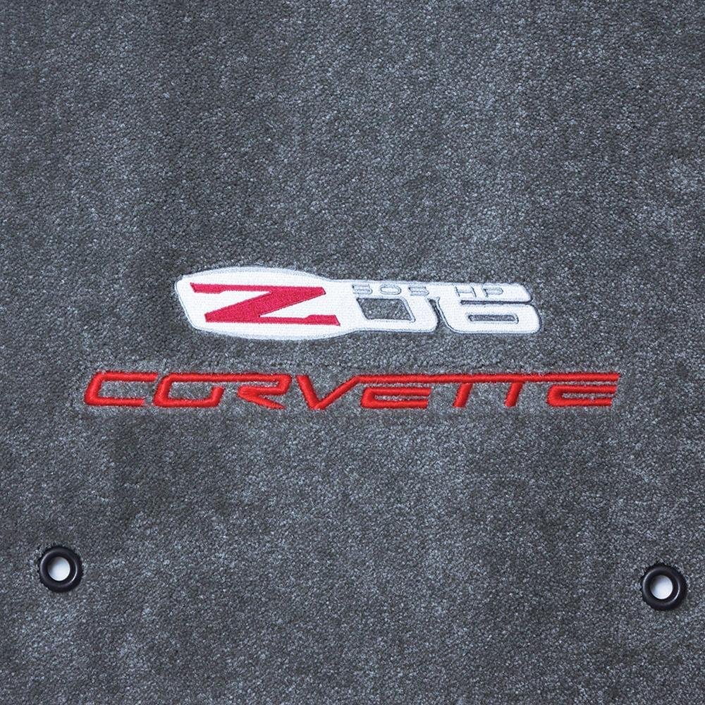 Corvette Floor Mats - Steel Grey : 2007.5-2013 Early C6 Z06 505HP