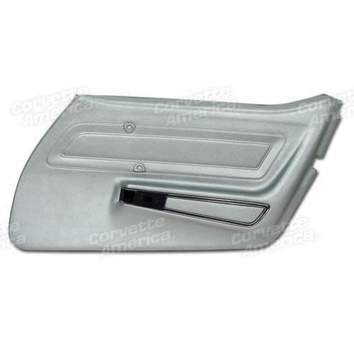 Corvette Door Panel. Silver Standard RH: 1974-1975