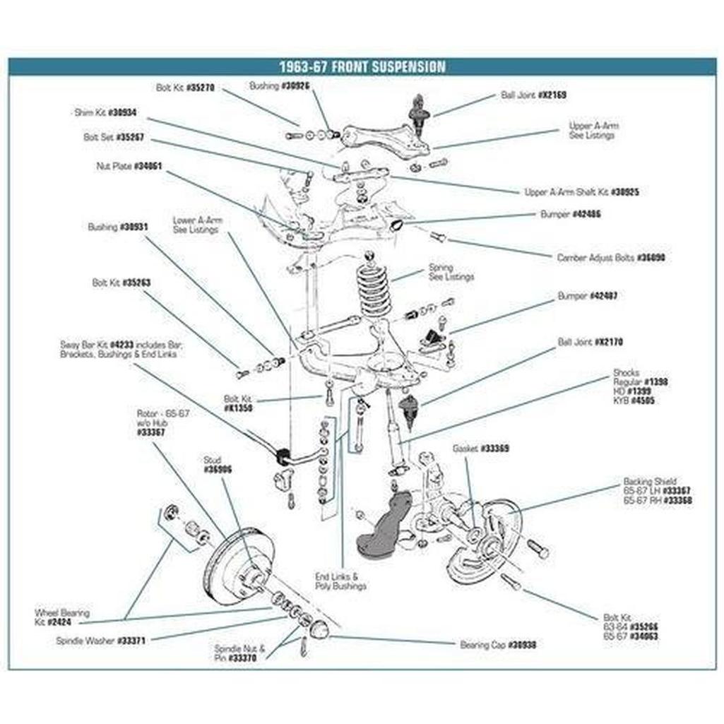Corvette Upper A-Arm Rebuilding Service.: 1963-1982
