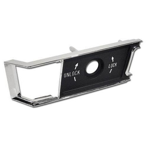 Corvette Door Panel Lock Knob Insert Plate. RH: 1968-1977