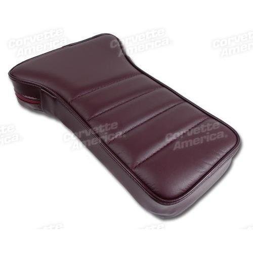 Corvette Center Armrest. Claret Leather: 1980