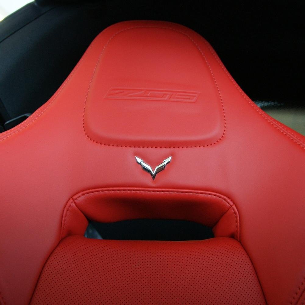 Corvette Crossed Flags Seat Emblem : C7 Stingray, Z51