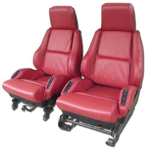 Corvette Leather Seat Covers. Red Sport: 1986-1988