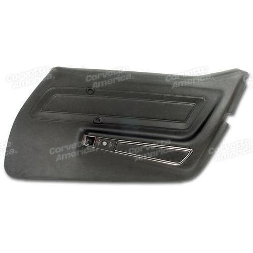 Corvette Door Panel. Black Standard RH: 1970-1976