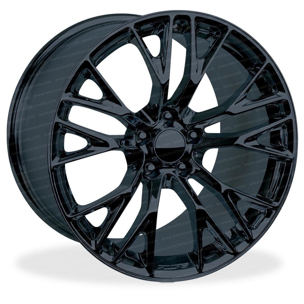 C7 Corvette Z06 GM Wheel Exchange (Set) : Black 19x10/20x12