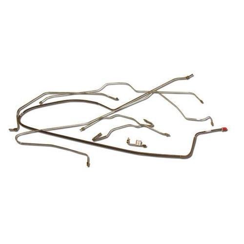 Corvette Brake Line Set. W/O Power Brake 1/4 Inch: 1966