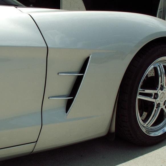 Corvette Side Vent Spears - Retro Style - 4 pc : 2005-2013 C6