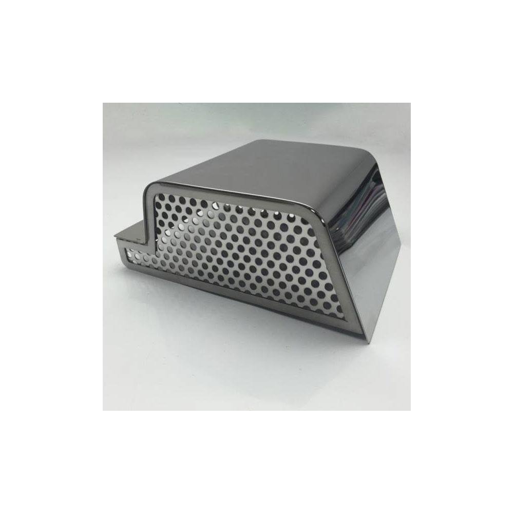 Corvette ABS Brake Cover Perforated Polished - Stainless Steel : C7 Stingray, Z51, Z06, Grand Sport