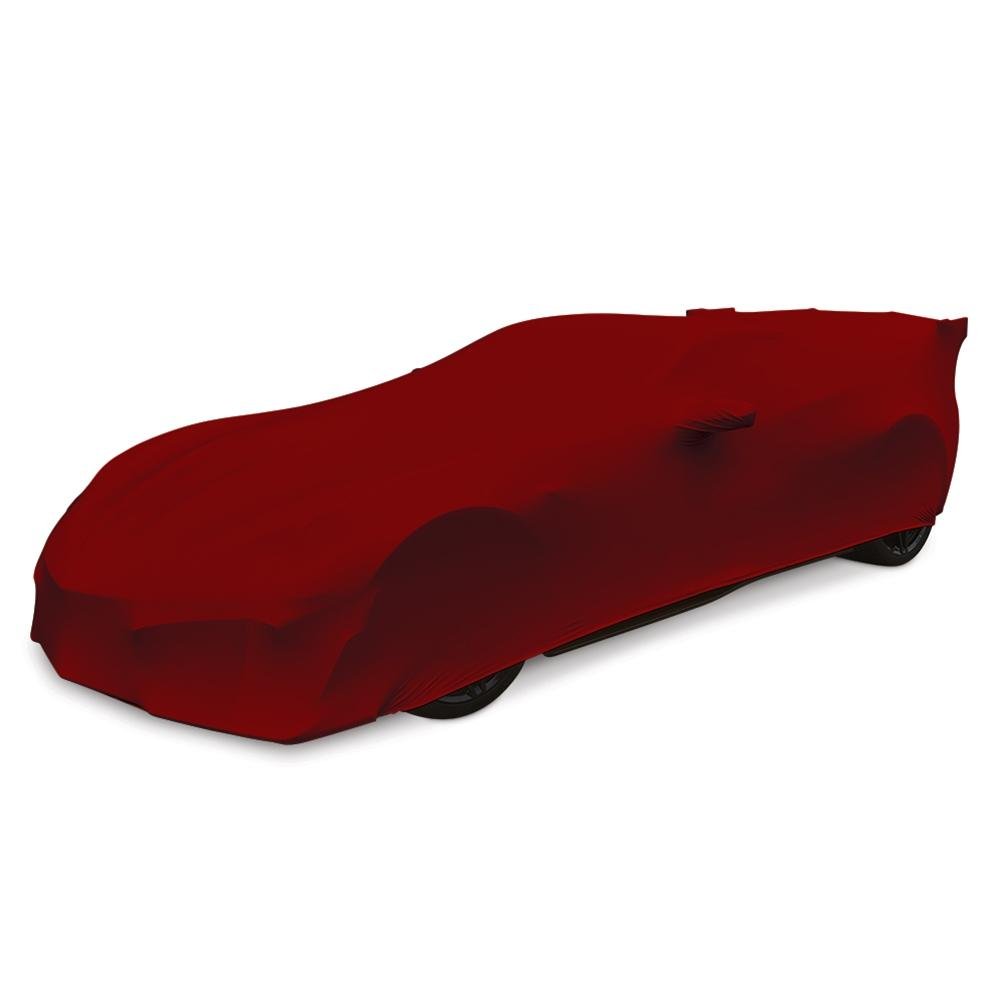 Corvette Ultraguard Stretch Satin Car Cover - Dark Red - Indoor : C7 Stingray, Z51, Z06, Grand Sport, ZR1