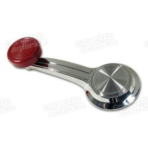 Corvette Window Crank Handle - Red: 1967