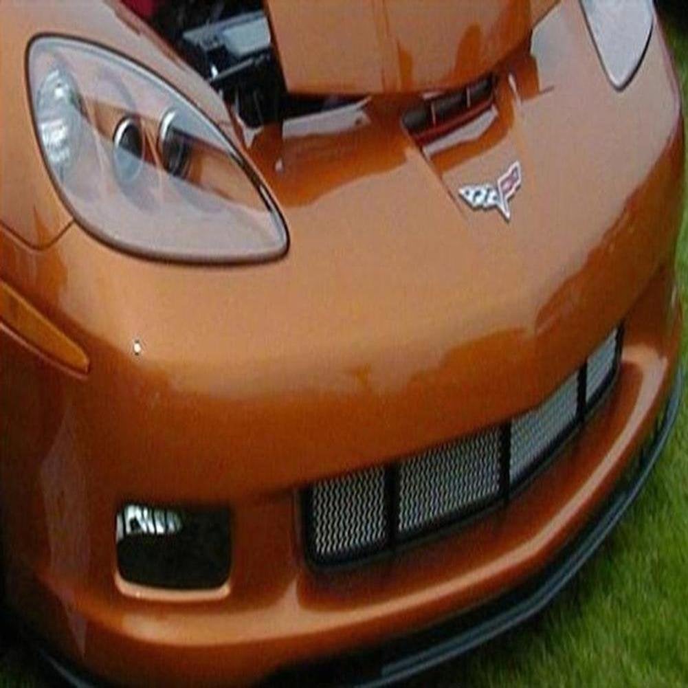 Corvette RaceMesh 4-Chamber Lower Valance Grille : 2006-2013 Z06 only (Standard Stainless Steel)