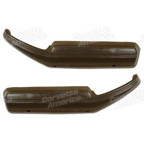 Corvette Armrests. Dark Brown: 1978